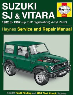 Suzuki Haynes Werkplaatshandboek Suzuki SJ Series, Samurai & Vitara (4-cyl) benzine (1982-1997) 1942