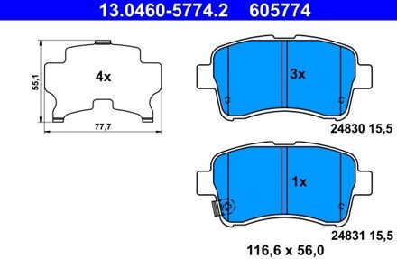 Suzuki Remblokken set 13046057742
