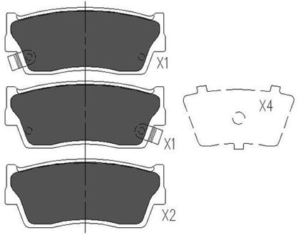 Suzuki Remblokken set KBP8503