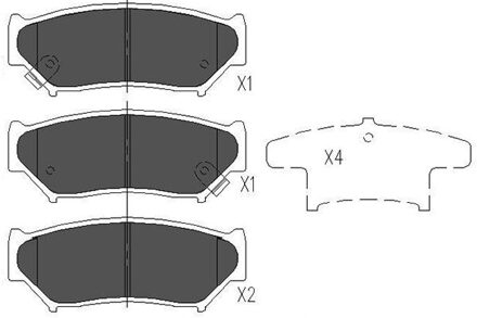 Suzuki Remblokken set KBP8505
