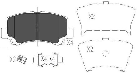Suzuki Remblokken set KBP8509