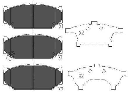 Suzuki Remblokken set KBP8525