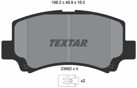 Suzuki Remblokkenset, schijfrem 2366201