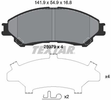 Suzuki Remblokkenset, schijfrem 2597901
