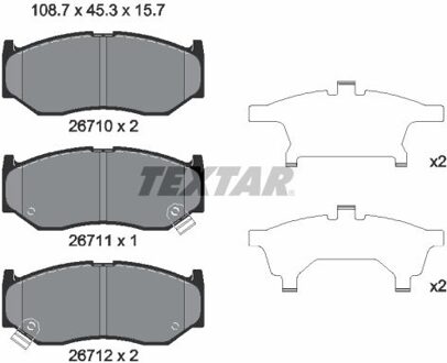 Suzuki Remblokkenset, schijfrem 2671001