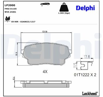Suzuki Remblokkenset, schijfrem LP2000