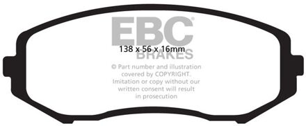 Suzuki Set EBC Yellowstuff remblokkenset DP41818R DP41818R