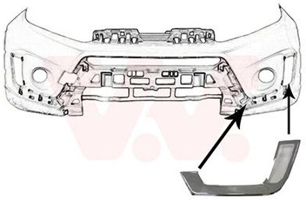 Suzuki Sier- / beschermingspaneel, bumper 5253581