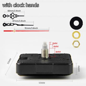Suzuki Super Stille Quartz Klok Movement Mechanism Met Handen Reparatie Onderdelen Grote Wandklok Motor Diy Wall Art Decor Clockwork 8mm