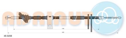 Suzuki Trekkabel, parkeerrem 480208