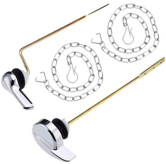 SV-2 Packs Chroom Side Mount Wc Tank Flush Deurkruk Vervanging Voor Meest Side Mount Toiletten