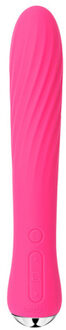 Svakom – Delicate Vibrator met Stijlvol Ontworpen Stimulatie Ribbels en Licht Buigzaam – 19.5 cm – Roze