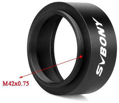 Svbony 2Inch T Tot M42 * 0.75 Adapter Draad Voor Astronomie Monoculaire Telescoop Mount Adapters Accepteren 2 "Filter en Camera F9161A