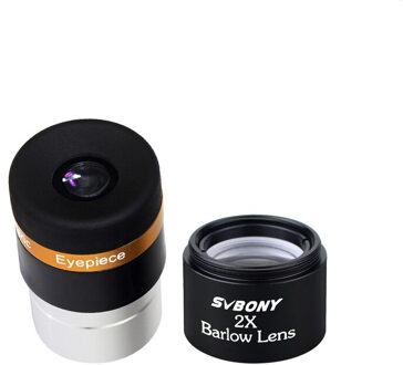 Svbony Asferische Oculair Telescoop Hd Groothoek 1.25 ''62 De Oculair Lens 23Mm + 2x Barlow Lens Voor monoculaire Telescoop F9301