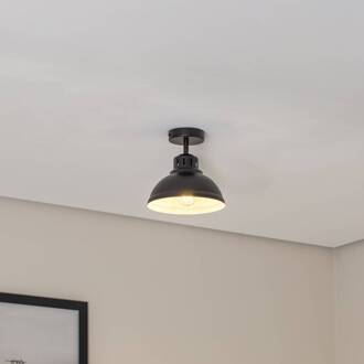 Sven plafondlamp, 1-lamp, zwart, staal, E27