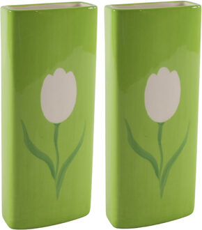 Svenska Living 2x Stuks Radiatorbak luchtbevochtiger/waterverdamper - porselein - 20 x 8 cm