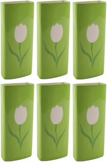 Svenska Living 6x Stuks Radiatorbak luchtbevochtiger/waterverdamper - 20 x 8 cm - porselein