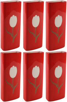 Svenska Living 6x Stuks Radiatorbak luchtbevochtiger/waterverdamper porselein 20 x 8 cm