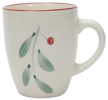 Svenska Living Beker 'Berry' rood 350ml wit