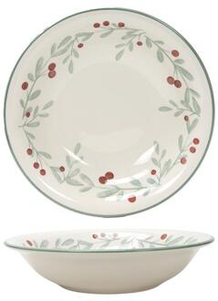 Svenska Living Bord diep 'Berry' groen Ø20,5cm wit