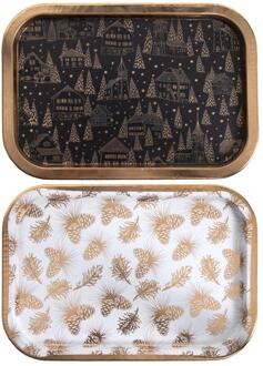 Svenska Living Dienblad 34x23x1,5cm metaal verschillende