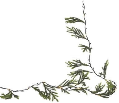 Svenska Living Guirlande conifer green 20LED 190cm 2xAA groen