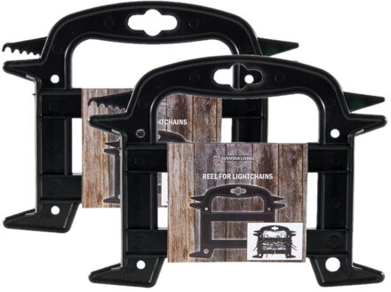 Svenska Living Haspels voor opruimen/oprollen kerstverlichting - 2x - kunststof