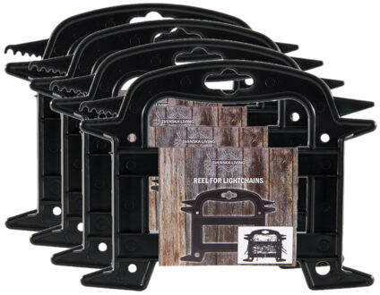 Svenska Living Haspels voor opruimen/oprollen kerstverlichting - 4x - kunststof