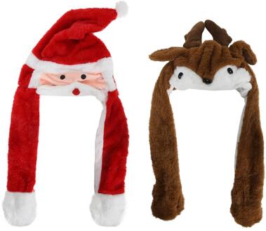 Svenska Living Kerstmuts rendier/kerstman bewegend 30cm verschillende