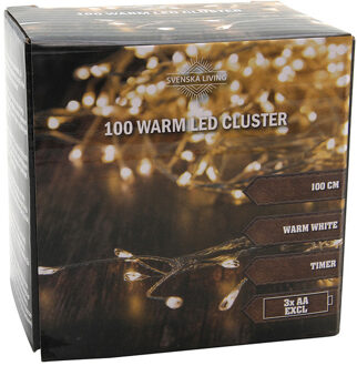 Svenska Living Kerstverlichting - cluster - 100 LEDs - warm wit?- Clusterverlichting - kerstverlicht