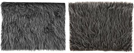 Svenska Living Kleedje lang haar 40x30cm bruin/grijs verschillende