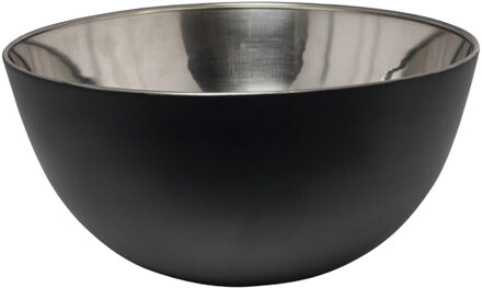 Svenska Living Kommetjes/schaaltjes - mat zwart - RVS - D13 x 7 cm - serveerschalen