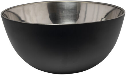 Svenska Living Kommetjes/schaaltjes - mat zwart - RVS - D19 x 9.5 cm - serveerschalen