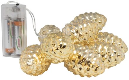 Svenska Living LED velichtingsnoer dennenappels goud