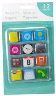Svenska Living Magneten Phone set a 12 stuks op kaart multi
