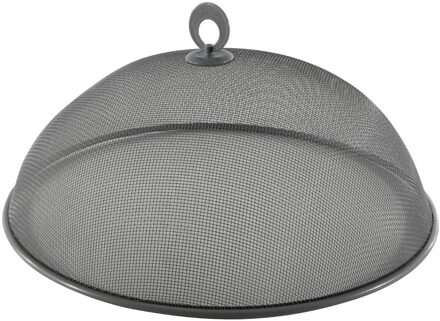 Svenska Living Metalen vliegenkap/voedselkap antraciet grijs rond 35 cm - ongedierte - vliegenkap