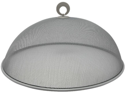 Svenska Living Metalen vliegenkap/voedselkap grijs rond 35 cm