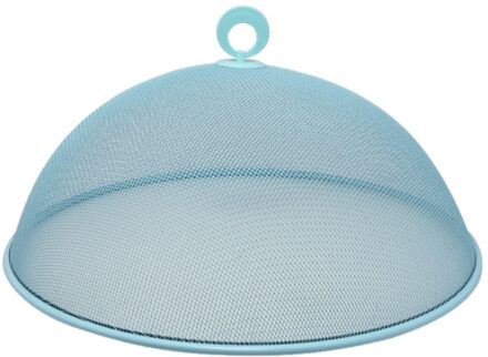 Svenska Living Metalen vliegenkap/voedselkap lichtblauw rond 35 cm