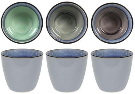 Svenska Living Mok reactive glaze 9x8cm 6st verschillende