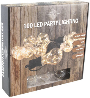Svenska Living Partylights 10x 100warmLED ip44 + timer