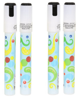 Svenska Living raam/spiegelstiften - 4x stuks - wit - kunststof - afwasbaar