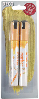 Svenska Living Raamstiften - 2x stuks - goud - afwasbaar