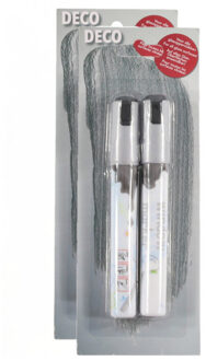 Svenska Living Raamstiften - 4x stuks - zilver - afwasbaar