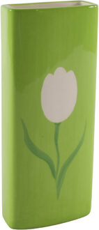 Svenska Living Radiatorbak luchtbevochtiger/waterverdamper groen porselein 20 x 8 cm