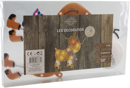 Svenska Living Rendier - kerstverlichting figuur - 27 cm