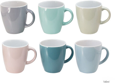 Svenska Living Senseo mokje 160ml 6 kleuren uni 6 stuks wit