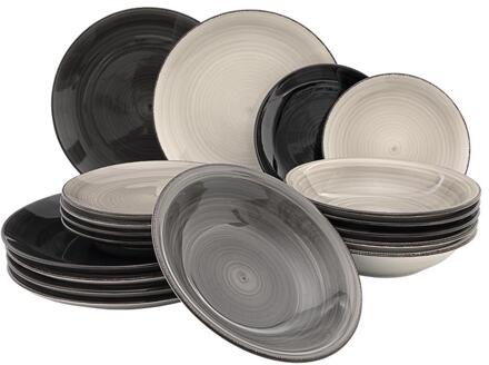 Svenska Living Serviesset Zanzibar industrieel 18-delig multi