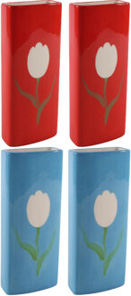 Svenska Living Set Radiatorbak waterverdampers 4x stuks - porselein - 20 x 8 cm