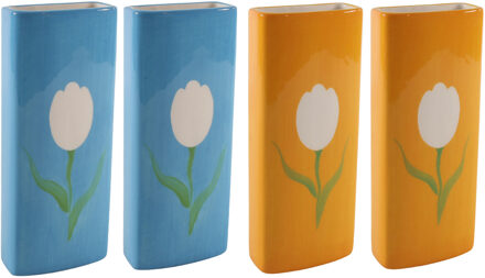 Svenska Living Set Radiatorbak waterverdampers 4x stuks - porselein - 20 x 8 cm