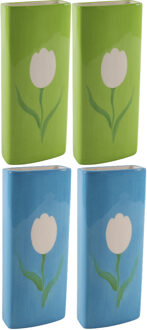 Svenska Living Set Radiatorbak waterverdampers 4x stuks - porselein - 20 x 8 cm